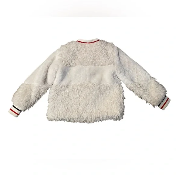 Girl’s faux fur bomber jacket - size S (7/8) - Picture 5 of 7